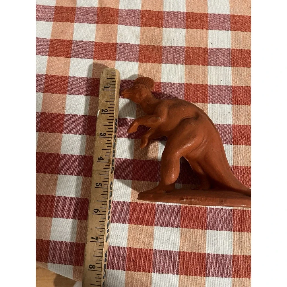 Vintage 1960's Sinclair Oil Dinosaur Corythosaurus Dinoland - DARK ORANGE